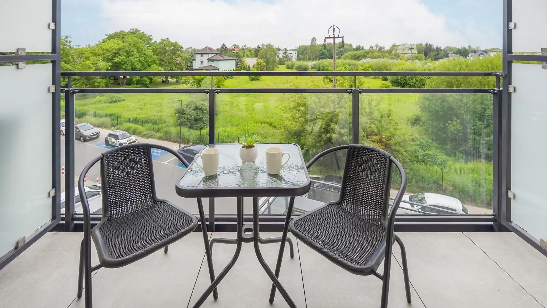 Modern Studio Apartment With Balcony By Rent Like Home Warsaw