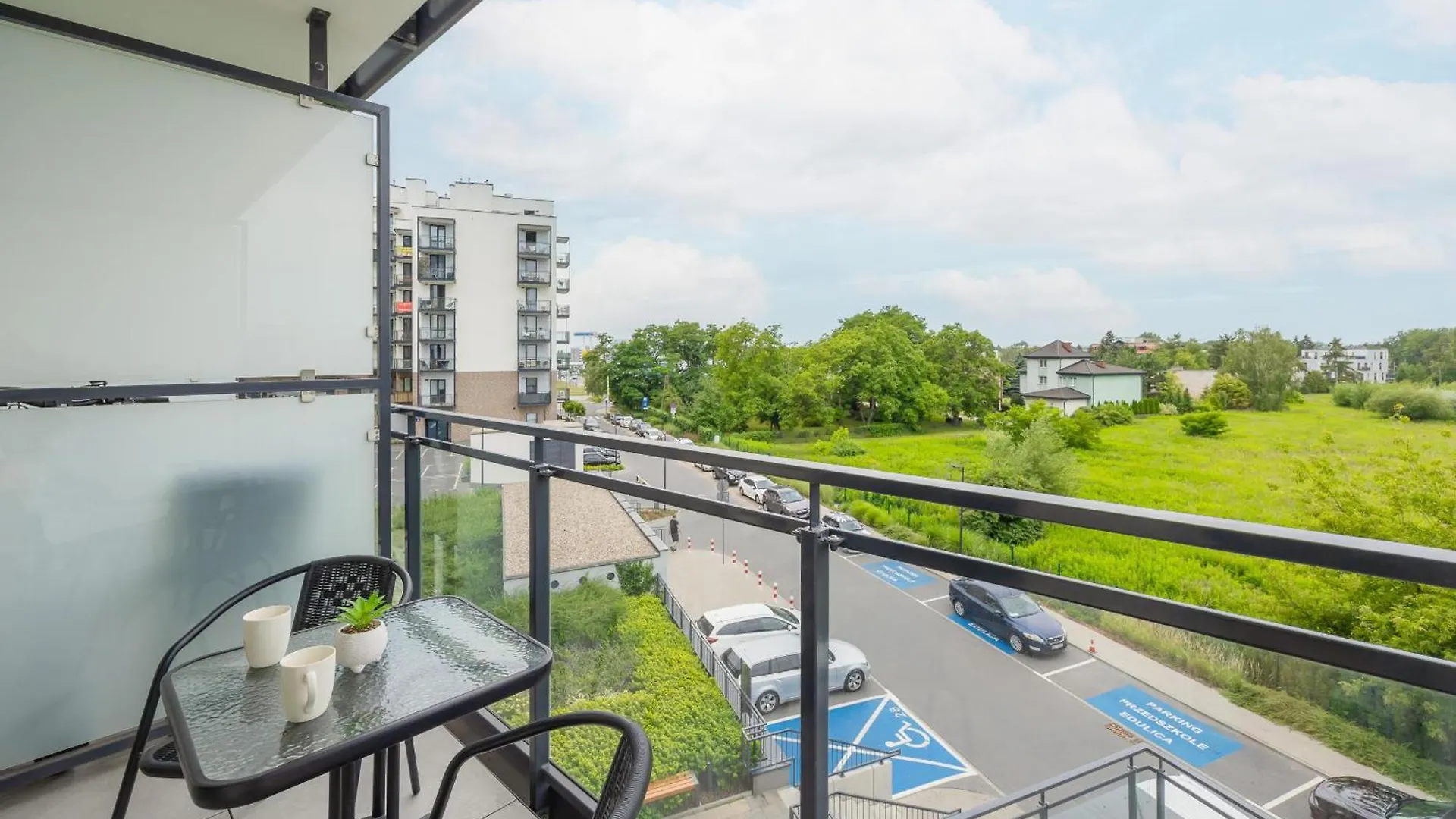 Modern Studio Apartment With Balcony By Rent Like Home Warsaw